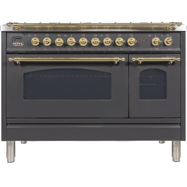 ILVE Nostalgie 48" 4.99 Cubic Feet Dual Fuel Freestanding Convection
